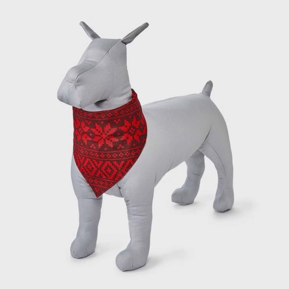 Reversible nwt Snowflake Dog Bandana - One Size Fits Most